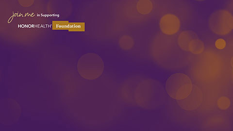 HonorHealth Foundation purple videoconference background image