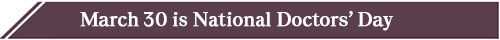 Philanthropy in Action - March 2026 - National Doctors' Day banner