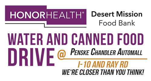 Desert Mission water and canned food drive