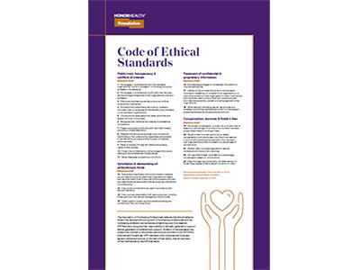 HonorHealth Foundation Donor Code of Ethical Standards